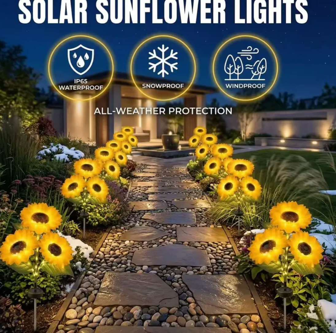 AVAA™ Solar Powered LED Sunflower Garden Lights